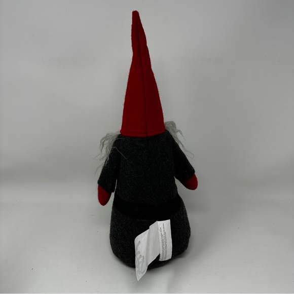 Ikea 2022 Vinterfint Gnome Standing Santa Red Gray 14 in Plush Bean Bag Base - Picture 3 of 8